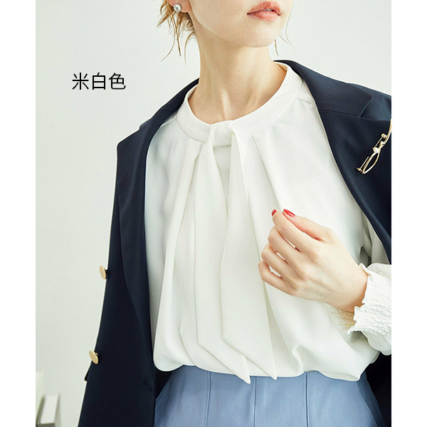 日本 ROPE' PICNIC 領結折縫襯衫(共三色) ROPE' PICNIC,領結,襯衫,條紋