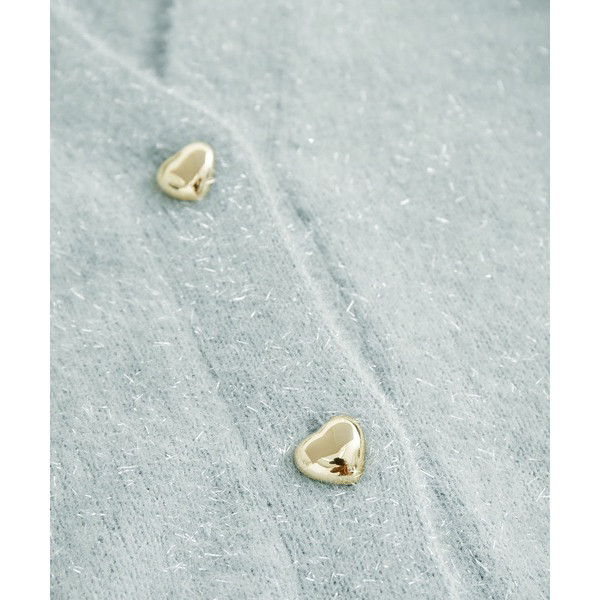日本ROPE' PICNIC 玻璃紗愛心鈕釦開襟針織衫(共三色) ROPE' PICNIC,愛心,針織