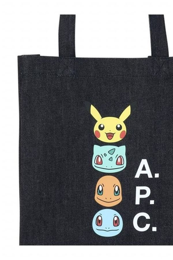 A.P.C x Pokemon聯名丹寧托特帆布包 A.P.C x Pokemon聯名丹寧托特帆布包