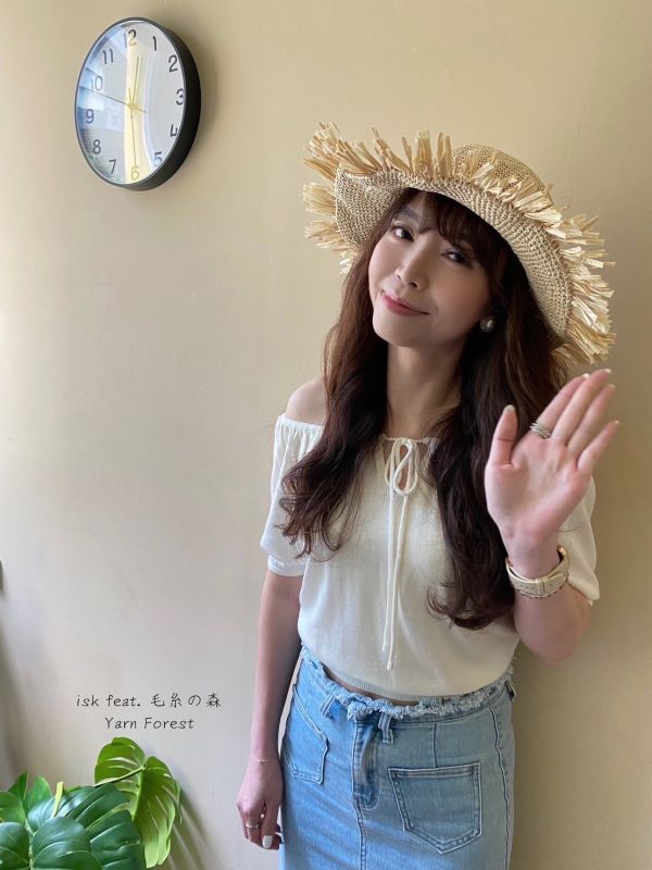 isK-002 Raffia Happy Mood Hat 編織材料包 