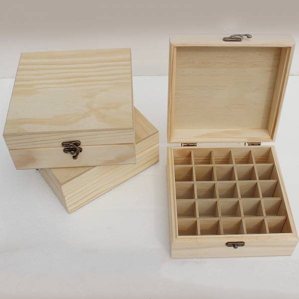 精油木盒｜25格 實木材質 