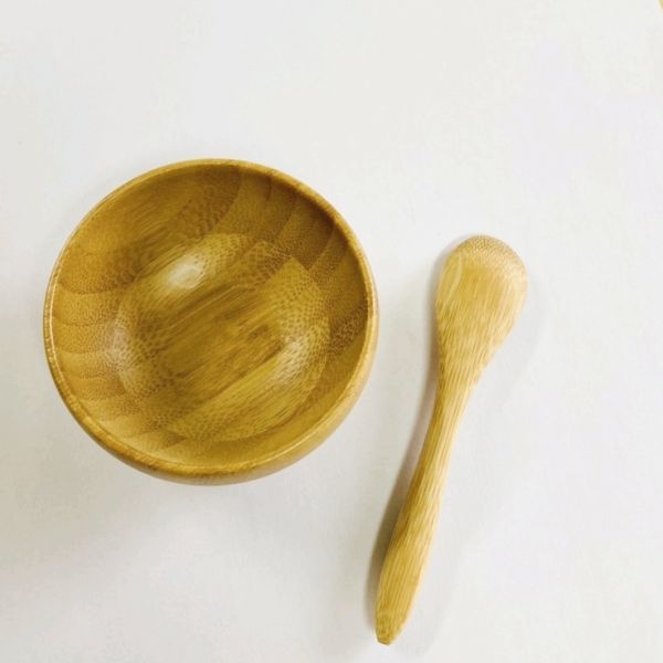 竹製調和碗 大勺子 