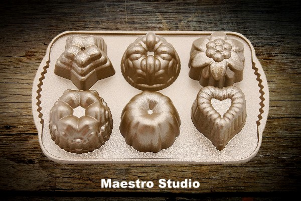 《原裝》Maestro Studio：6連小茶點蛋糕模【內含六款樣式】 Maestro Studio