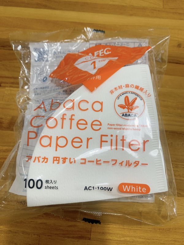 日本製 : 錐形手沖咖啡濾紙 (100入) 