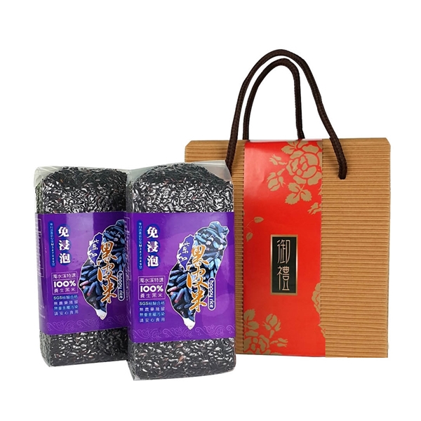 蔥媽媽 黑皮米2入禮盒-黑米(600g/包)