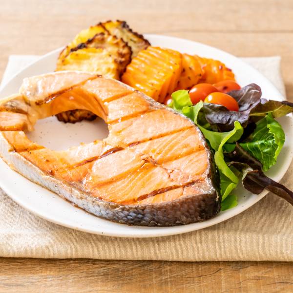鮮蔬烤鮭魚 鮭魚,鱒鮭,SGS無毒海鮮,料理,食譜,健身,低卡高蛋白