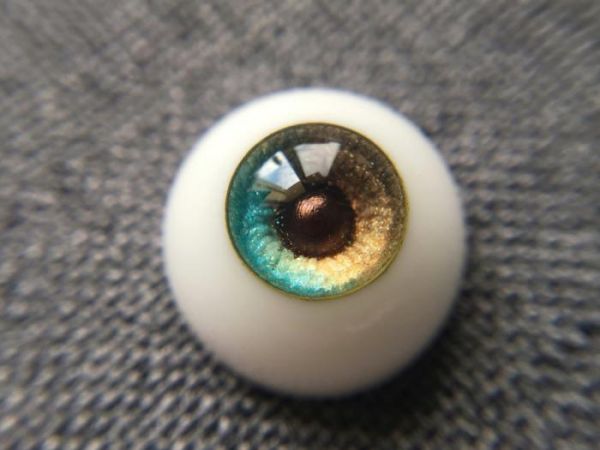 【落角匣】珊瑚-藍 樹脂眼 【落角匣】珊瑚-藍 樹脂眼