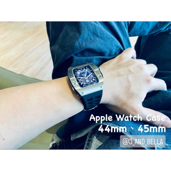 Apple Watch RSC 44mm、45mm 銀色不鏽鋼手錶殼 Apple Watch手錶殼,Apple Watch不鏽鋼殼,Apple Watch錶殼,Apple Watch保護殼,Apple Watch錶帶