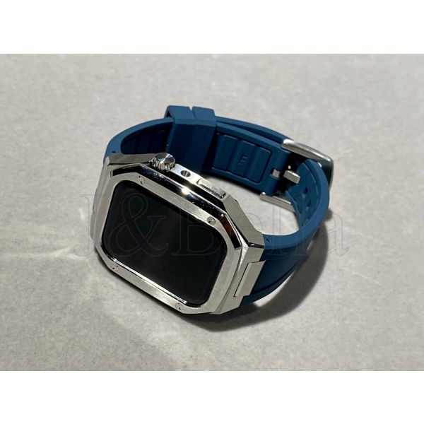 Apple Watch 40mm、41mm、45mm 銀色不鏽鋼手錶殼 Apple Watch手錶殼,Apple Watch不鏽鋼殼,Apple Watch錶殼,Apple Watch保護殼,Apple Watch錶帶