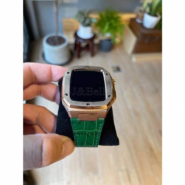Apple Watch 綠色牛皮錶帶 Apple Watch手錶殼,Apple Watch不鏽鋼殼,Apple Watch錶殼,Apple Watch保護殼,Apple Watch錶帶 