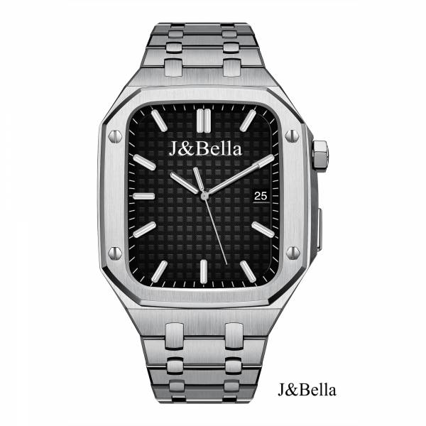 Apple Watch 45mm 銀色不鏽鋼手錶殼-特製款 Apple Watch手錶殼,Apple Watch不鏽鋼殼,Apple Watch錶殼,Apple Watch保護殼,Apple Watch錶帶