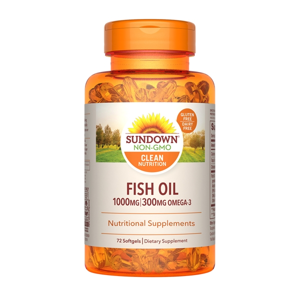 Sundown日落恩賜 高單位精純魚油(72粒/瓶) 三高,魚油,omega3,DHA,EPA,維生素E,TG型魚油