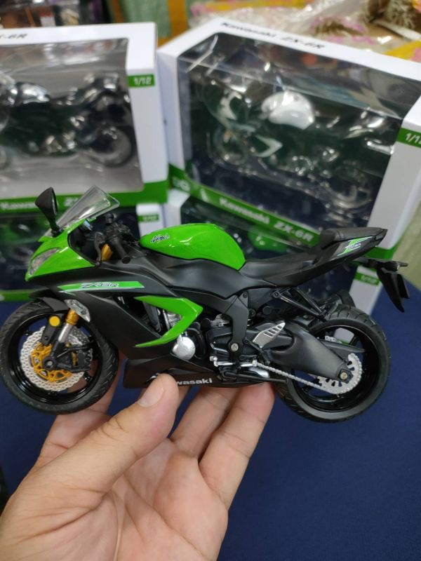 阿莎力日版川崎忍者ZX6R ZX-6R 1:12 重機模型1/12 - 阿莎力玩具