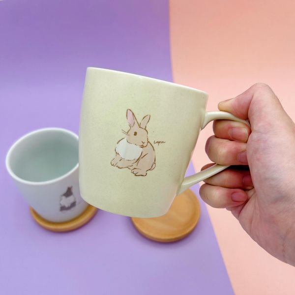 兔子陶瓷馬克杯 