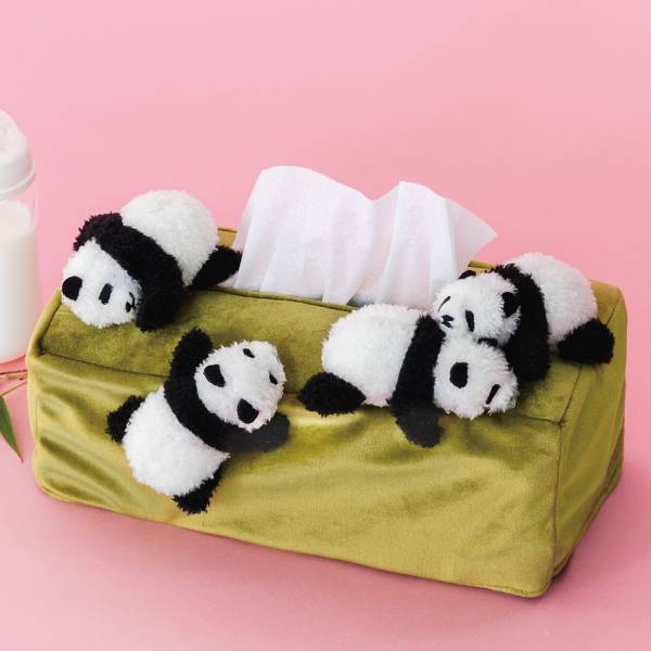 熊貓 面紙盒 