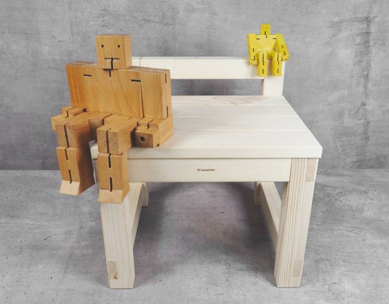 Handle chair wood, woodwork, stool, DIY wood