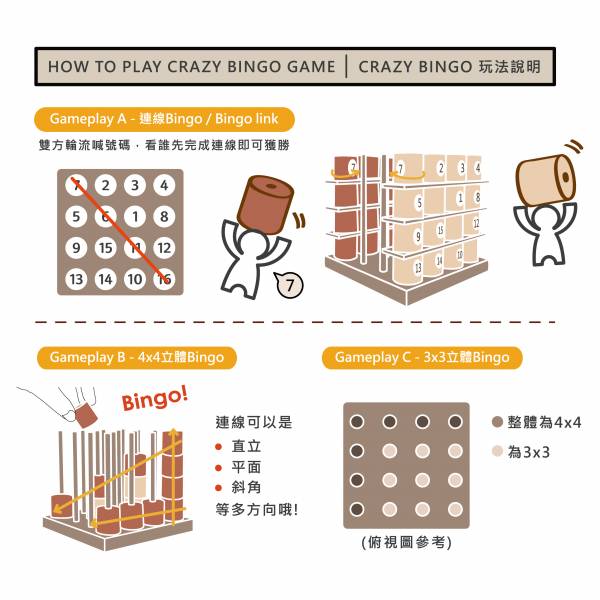 Crazy Bingo wood, toy, woodwork, bingo, bingo game,