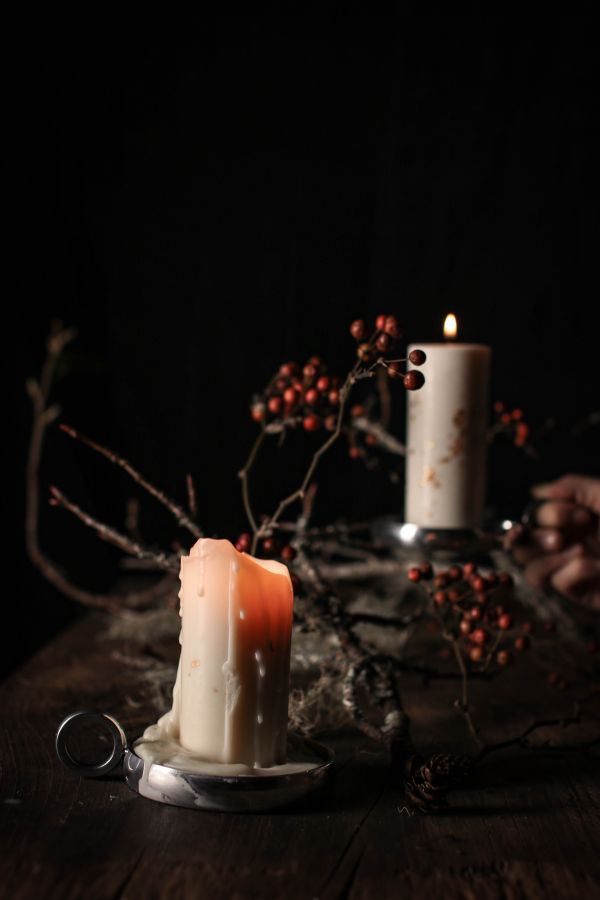 冬季禮盒 |  金箔香料氣味蠟燭Ｘ手持燭盤 