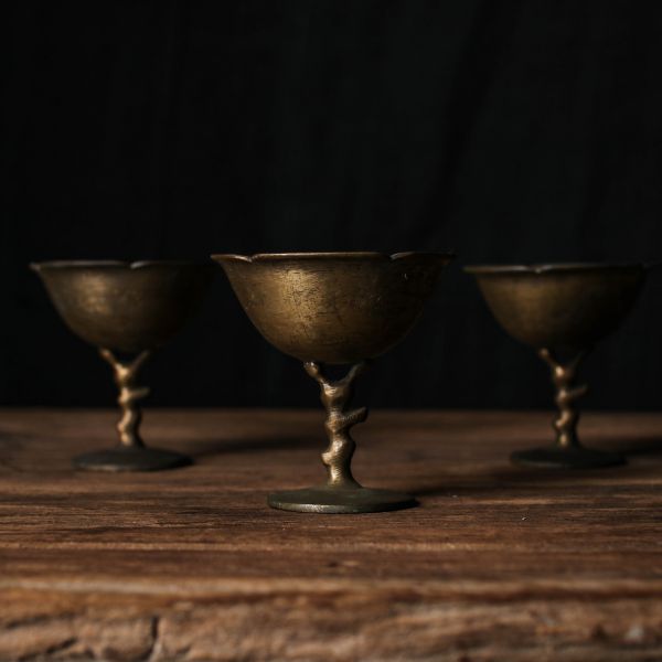 古物｜早期銅製高腳杯 