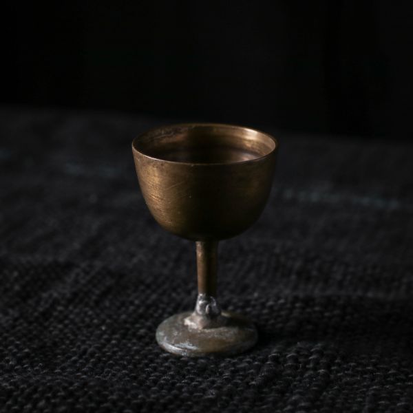 古物｜早期銅製氧化小杯 