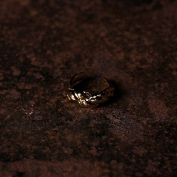 MUCAO｜Golden Clue 金色線索 繩索戒指（黃銅 / 厚鍍18kgf） 