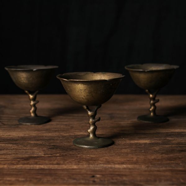 古物｜早期銅製高腳杯 