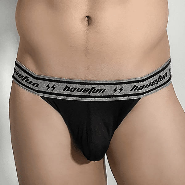 《HaveFun》Microfiber Stretch Bikini Brief Underwear-Black HaveFun Underwear