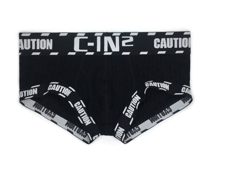 【C-IN2】Caution 四角內褲- 烈焰黑 Caution, Cin2, C-in2