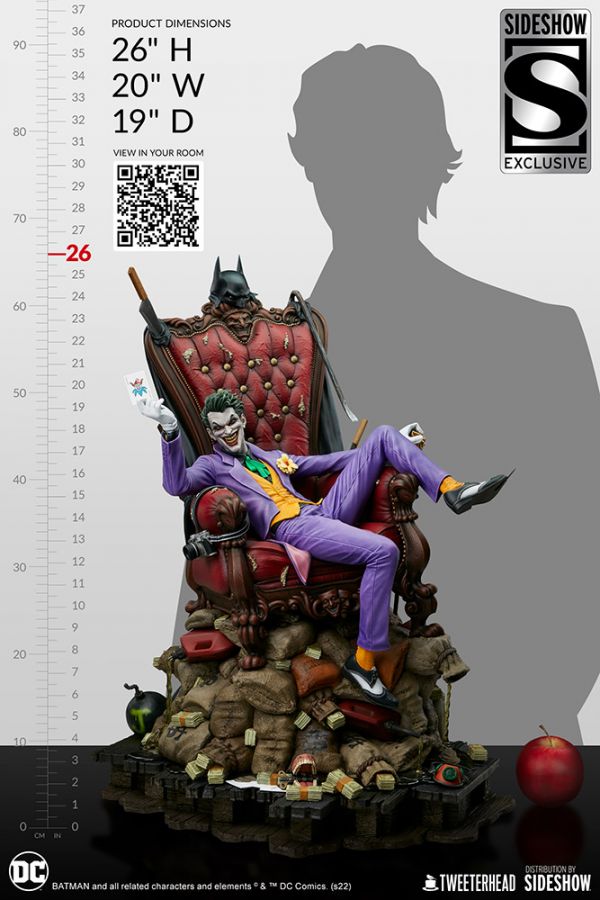 【預購】Sideshow x Tweeterhead The Joker 小丑 910736 EX Sideshow x Tweeterhead,The Joker 小丑 910736 EX,手辦,玩具,模型,海賊王,鬼滅之刃,GK公仔,七龍珠