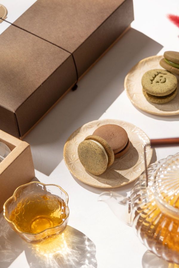 茶棧手工餅乾禮盒(九宮格) 紅茶、台灣茶、烏龍茶、茶葉、年節禮盒、過年、禮盒、牛軋糖、Q餅