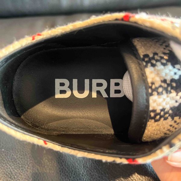 Burberry 女款 80642441 低幫多色格紋帆布休閒鞋  IT35.5/36/36.5/37/37.5/38/38.5/39/40  米色/多色 