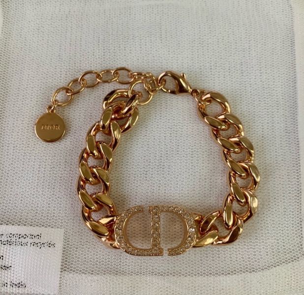 Dior 30 Montaigne 水晶鑲飾金色手鏈 YSL COLLEGE學院包