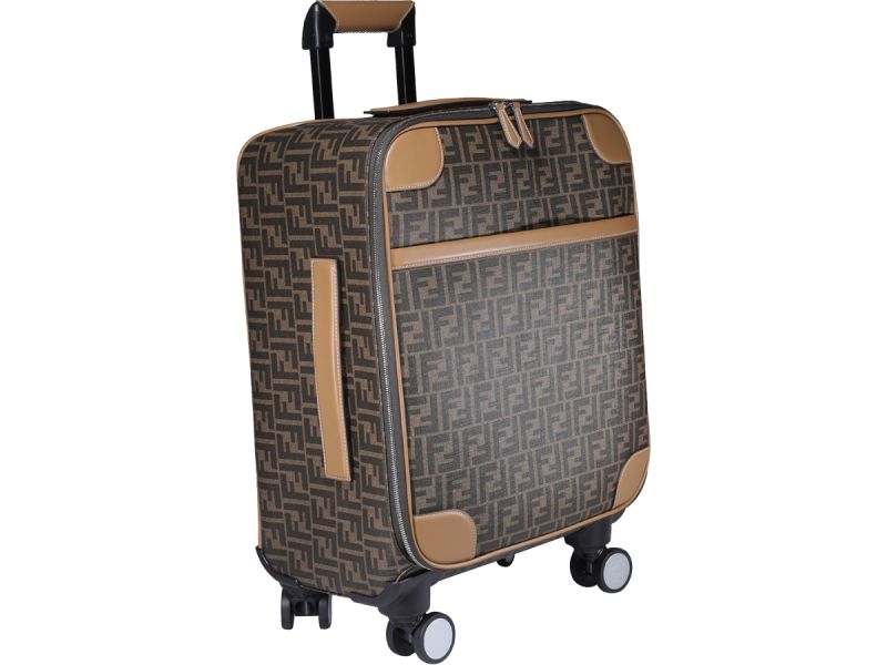Fendi 7VV160 FF布料滑輪行李登機箱  棕色 