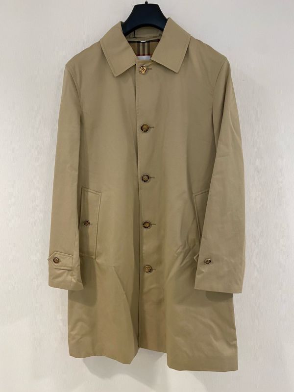 Burberry 80509281 男款帕丁頓版型中長棉質風衣/大衣    EU 46S/ 48S.M /50M    柔黃褐色 