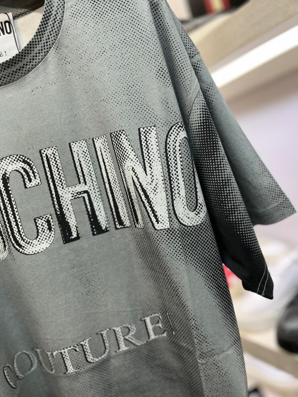 Moschino 男款 Logo 印花短袖棉T /上衣  灰色  S/M/L/XL 