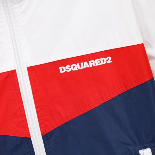 Dsquared2 男款 Logo 印花拼色防風運動夾克外套  S/M/L/XL 