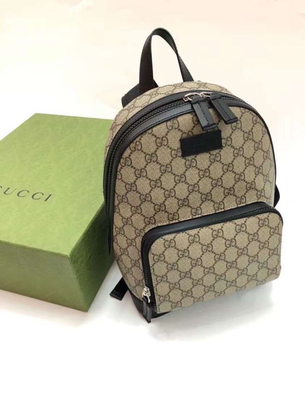 Gucci 429020 中性款 GG 經典印花小款後背包 