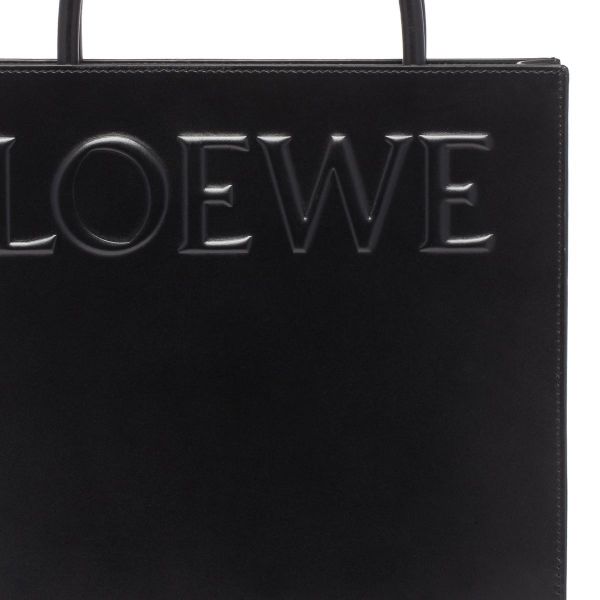Loewe Standard A4 光滑小牛皮托特包  附可斜背長肩帶  黑色 LOEWE,Hammock