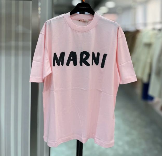 Marni 女款標誌五分袖短袖棉T/上衣  粉色    IT 38 Marni 女款標誌五分袖短袖棉T/上衣  粉色    IT38
