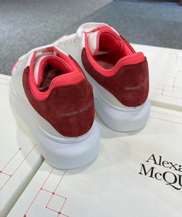 Alexander McQueen Oversized 女款厚底球鞋  白色/紅色/粉紅  IT 35/35.5/36.5/37.5/38.5 