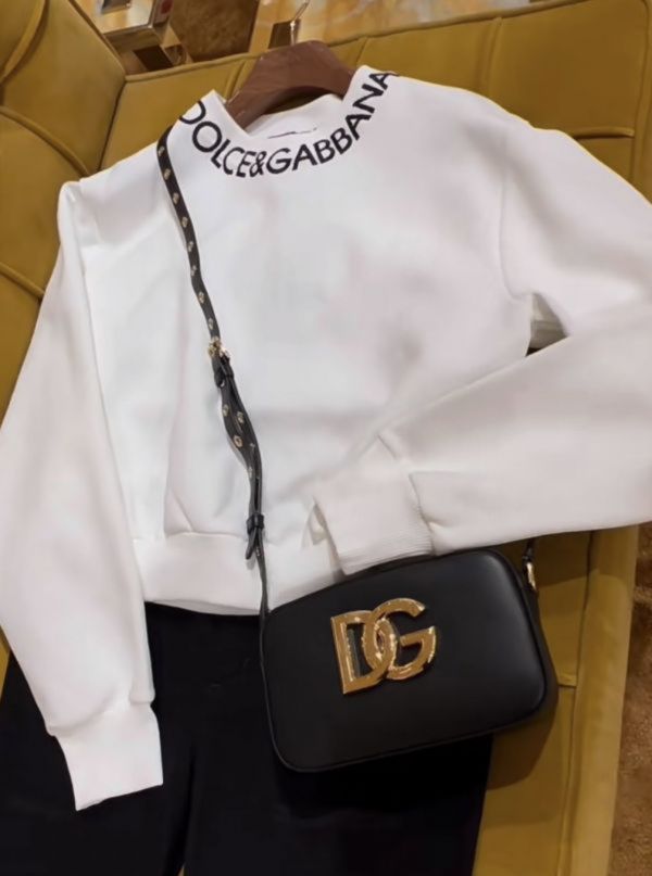 Dolce & Gabbana DG 3.5 小牛皮相機小方包   黑色 