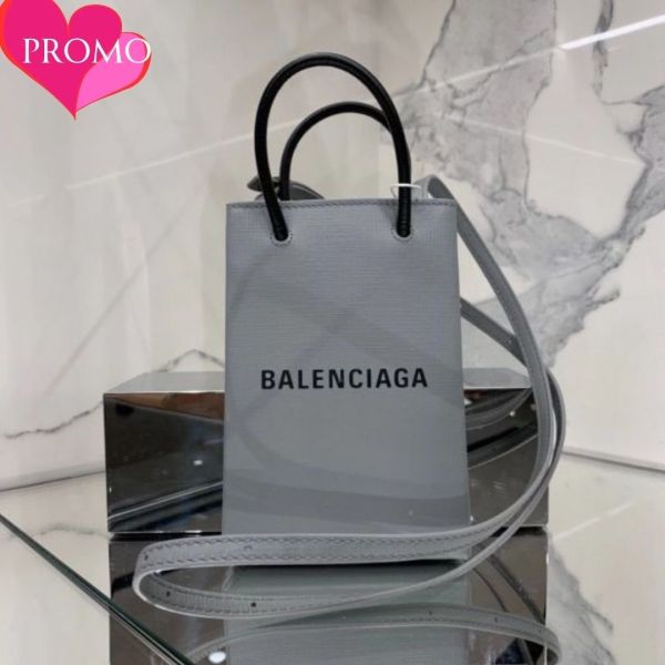Balenciaga Mini Shopper    小牛皮購物袋迷你肩背包    灰色 Balenciaga Mini Shopper 小牛皮購物袋迷你肩背包
灰色