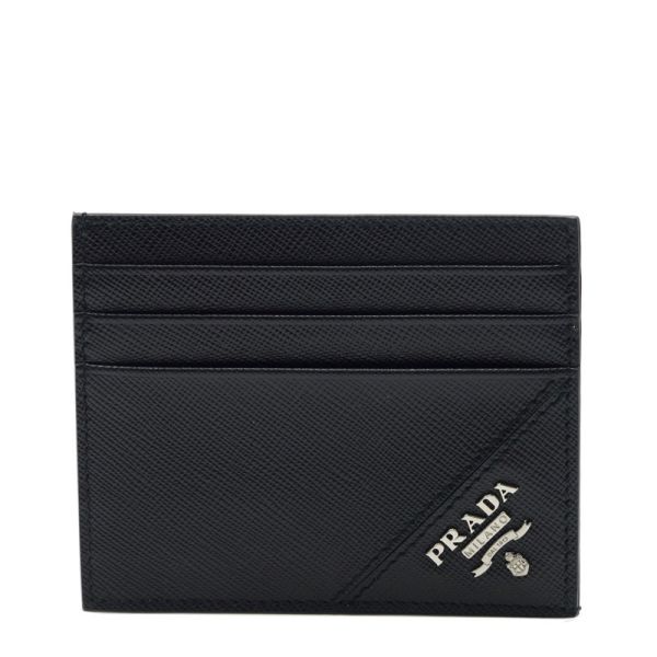 Prada 2MC223 Saffiano 皮革名片信用卡夾/卡包  黑色 Prada 2MC223 Saffiano 皮革名片信用卡夾/卡包  黑色