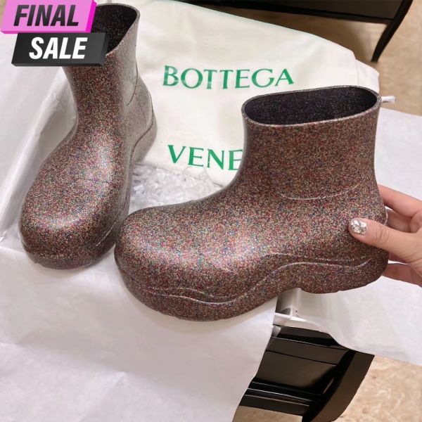 Bottega Veneta 640045 女款 Puddle 防水踝靴    閃光 5.5公分高 IT 36/38/40/41 