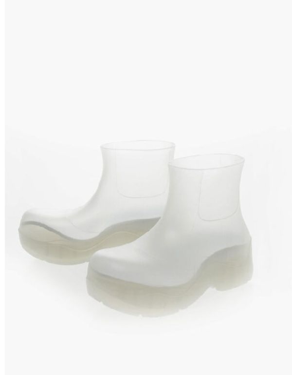 Bottega Veneta 640045 女款 果凍橡膠踝靴  5.5公分高 水精靈  IT 35/36 Bottega Veneta 640045 女款 果凍橡膠踝靴
 5.5公分高