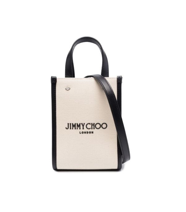 Jimmy Choo 經典 Logo 迷你帆布Cabas包  米色/黑色 DIOR