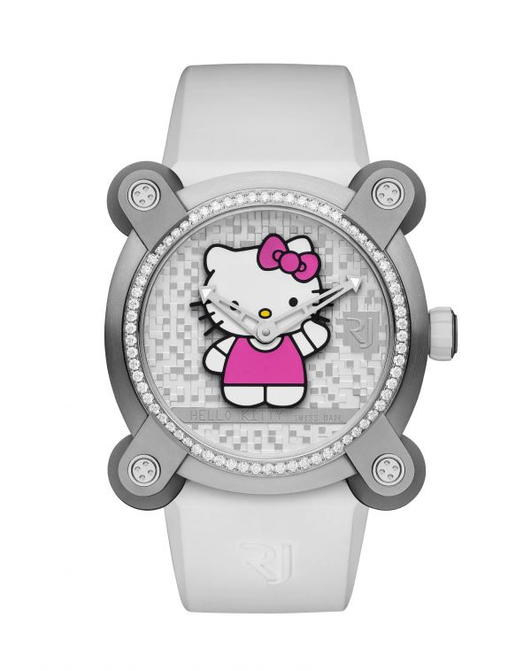 瑞士 Romain Jerome 羅曼·傑羅姆全球限量76隻  Romain Jerome X Hello Kitty 特別聯乘鑽錶 