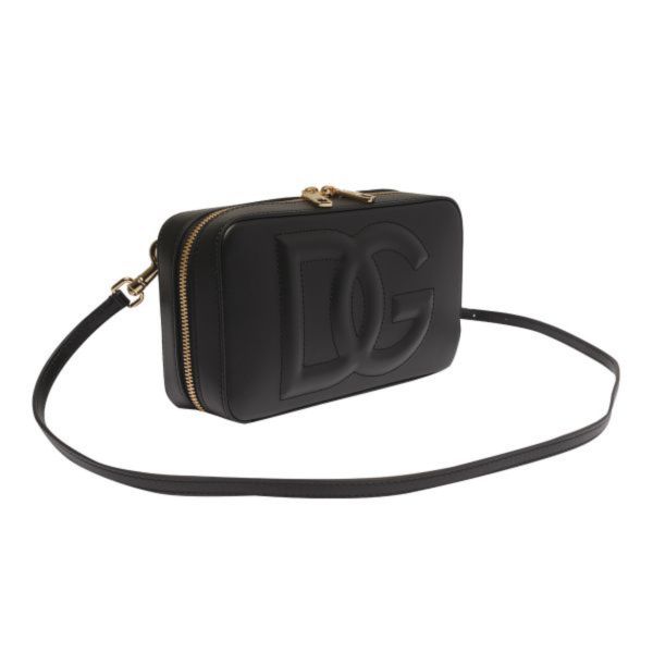 Dolce&Gabbana DG Logo Bag 小款小牛皮相機包  黑色 DOLCE &GABBANA 特價