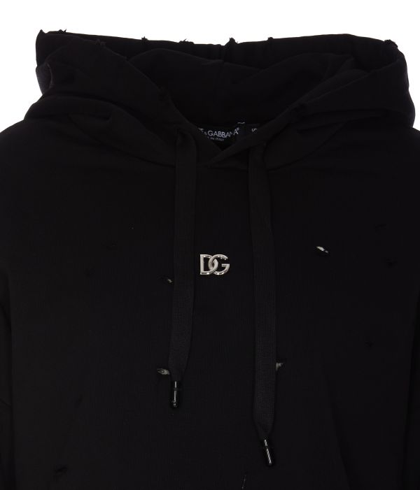 Dolce&Gabbana DG 女款金屬DG 徽標與裁剪元素平紋針織衛衣  S YSL COLLEGE學院包