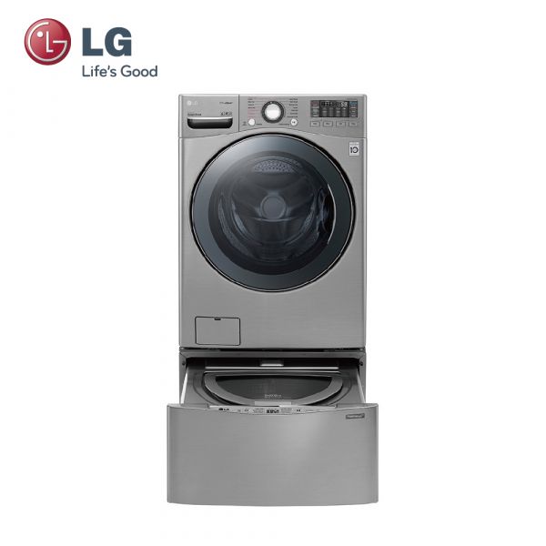 【LG樂金】18公斤+2.5公斤 WiFi TWINWash 雙能洗(蒸洗脫烘)/典雅銀(WD-S18VCM+WT-D250HV) WD-S18VCM,LG,洗衣機,直立洗衣機,滾筒洗衣機